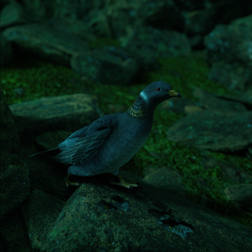 Band-Tailed Pigeon bird Horizon Forbidden West screenshot